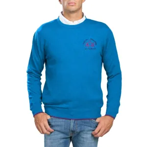 La Martina Light Blue Acrylic Sweater