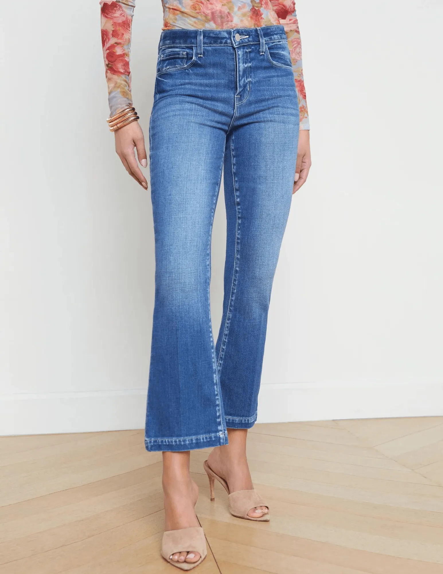 L'Agence Ali High Rise Skinny Flare Jean