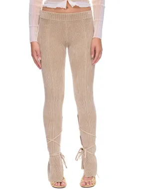 Le Pantalon Duci (223KN120-2167-DARK-BEIGE)