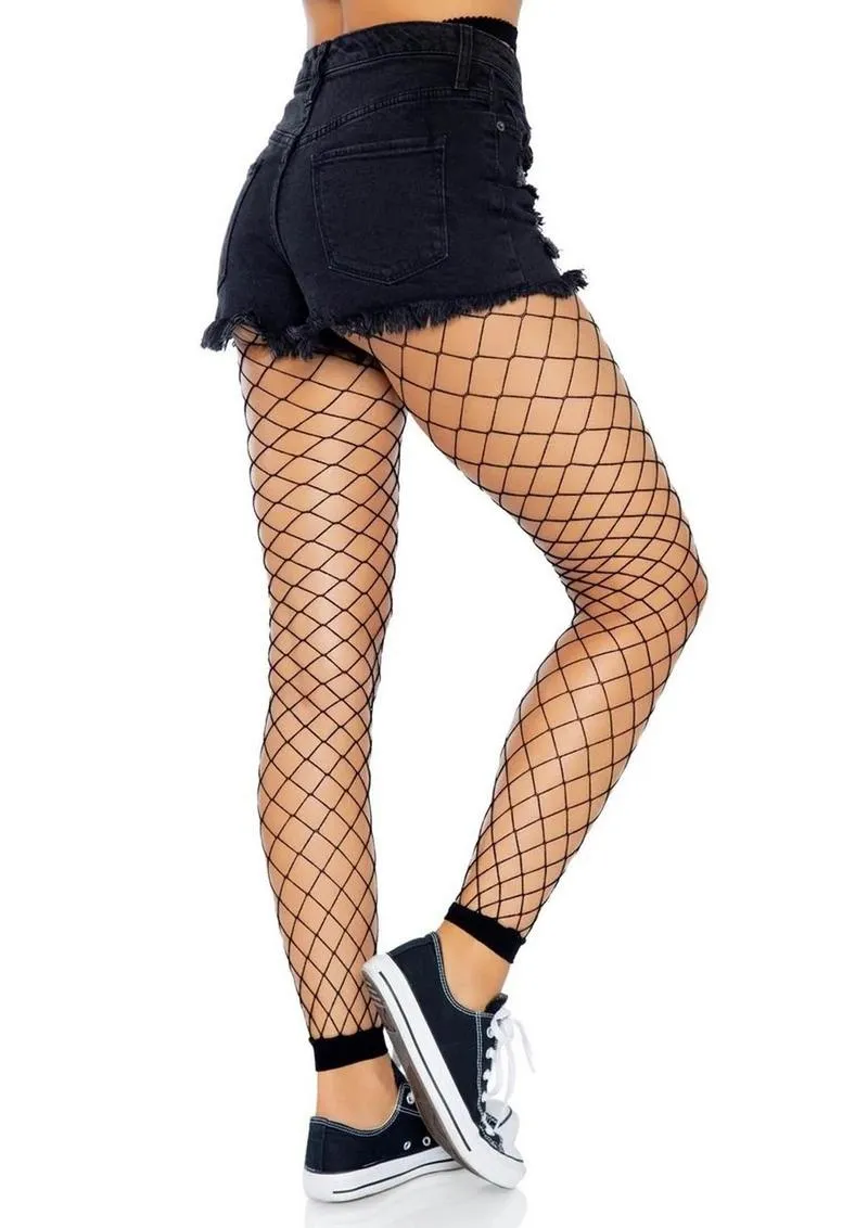 Leg Avenue Diamond Net Footless Tights