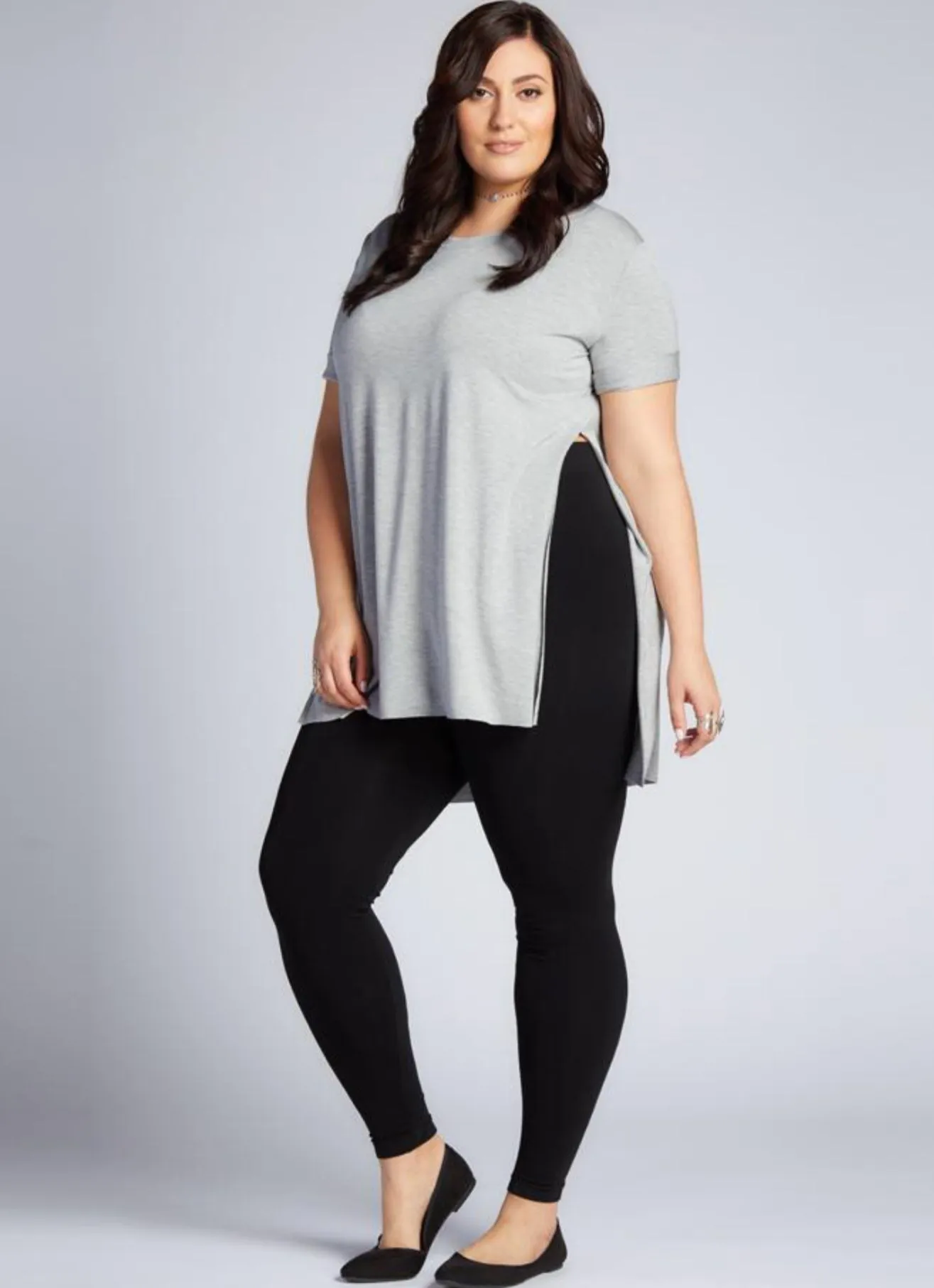 Leggings  - Bamboo Plus Size Full Length Leg