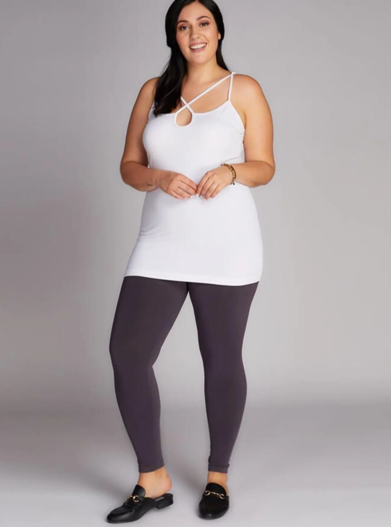 Leggings  - Bamboo Plus Size Full Length Leg