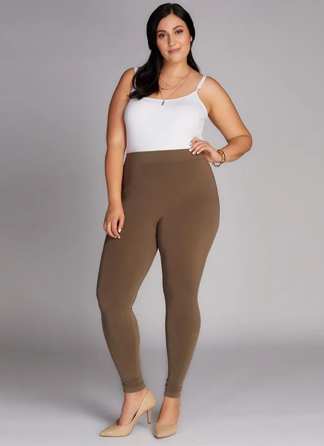 Leggings  - Bamboo Plus Size Full Length Leg