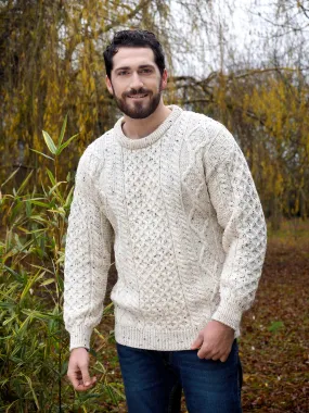 LIGHTWEIGHT TRADITIONAL IRISH ARAN SWEATER