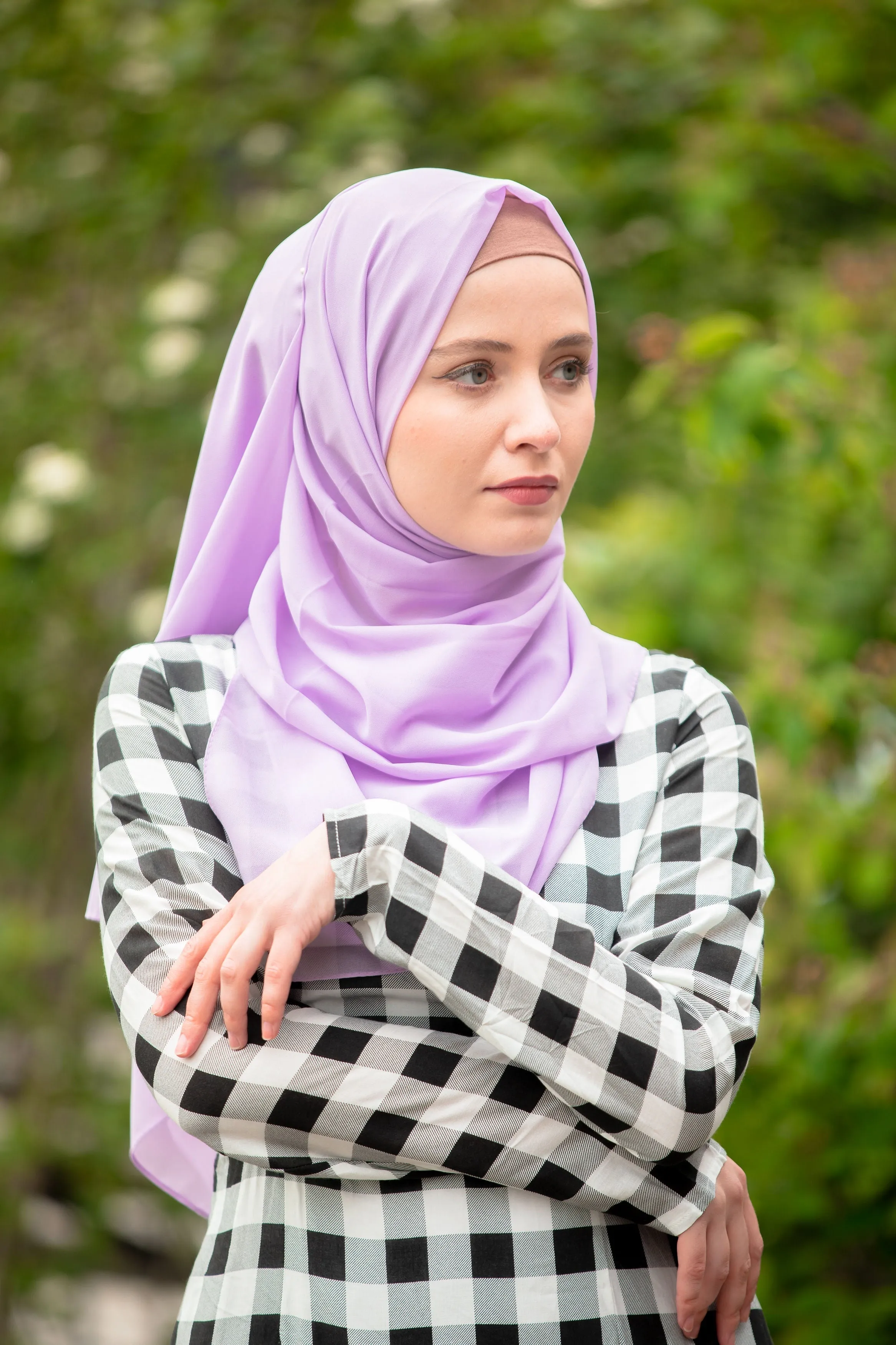 Lilac Chiffon Hijab