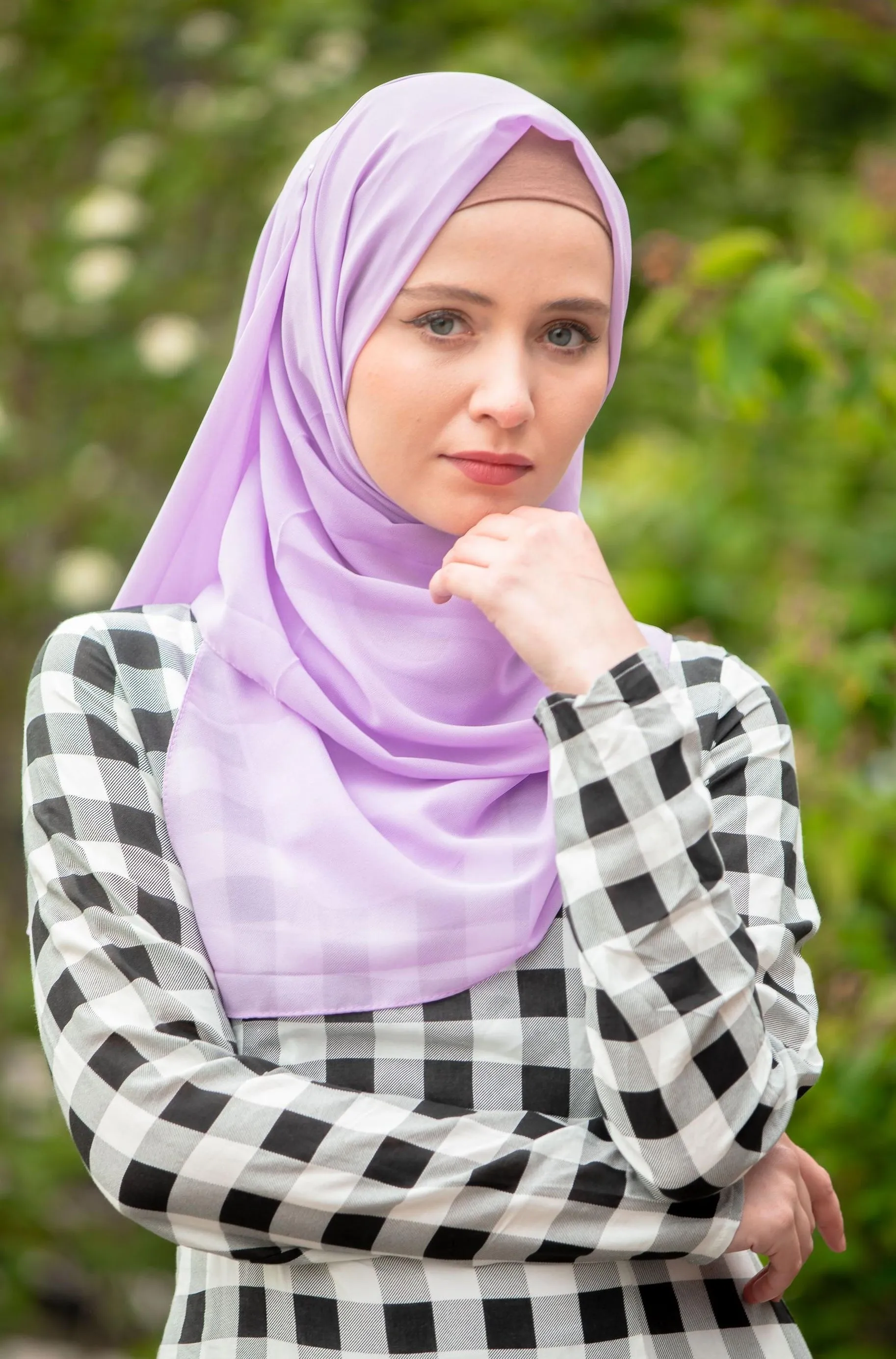 Lilac Chiffon Hijab