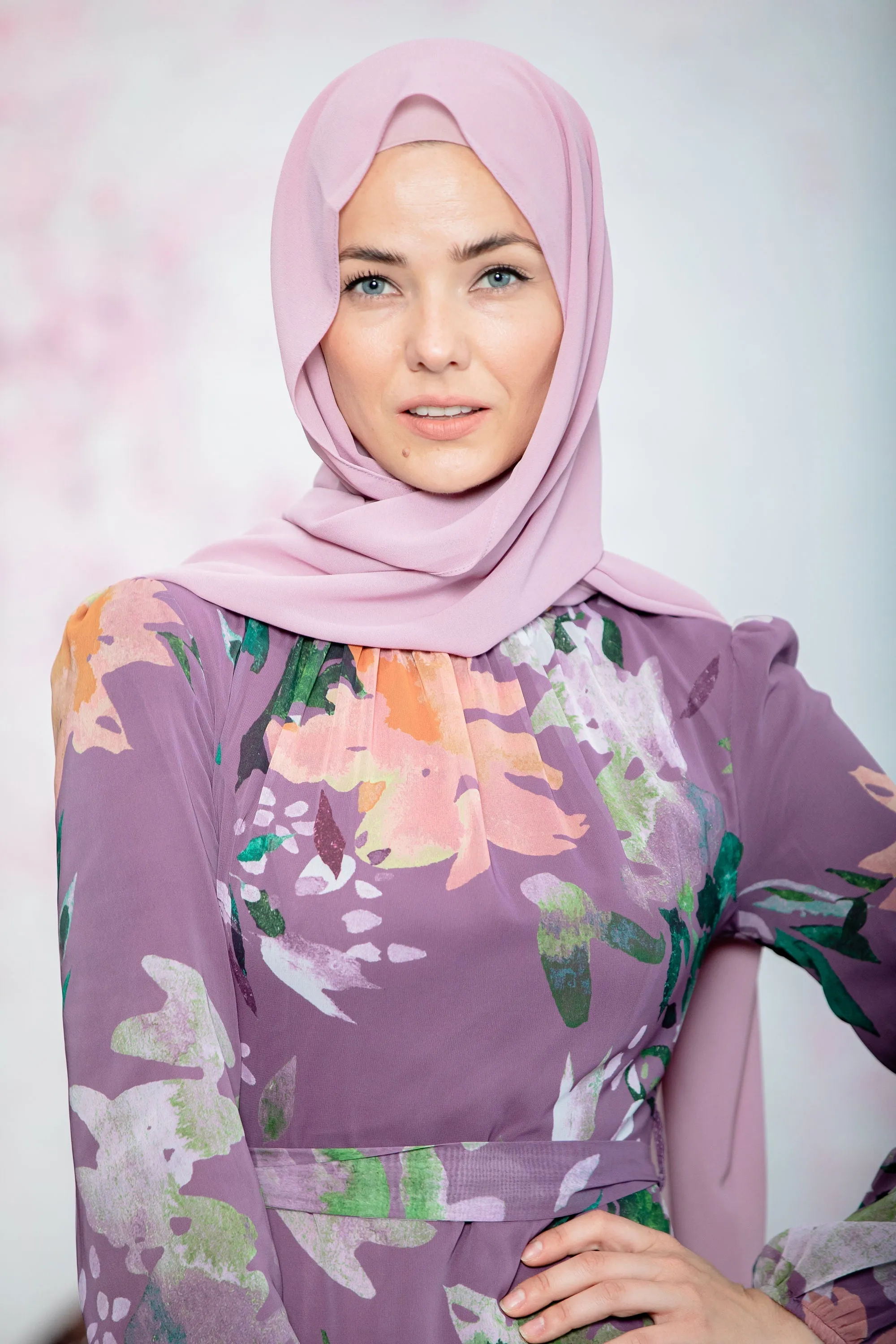 Lilac Chiffon Hijab