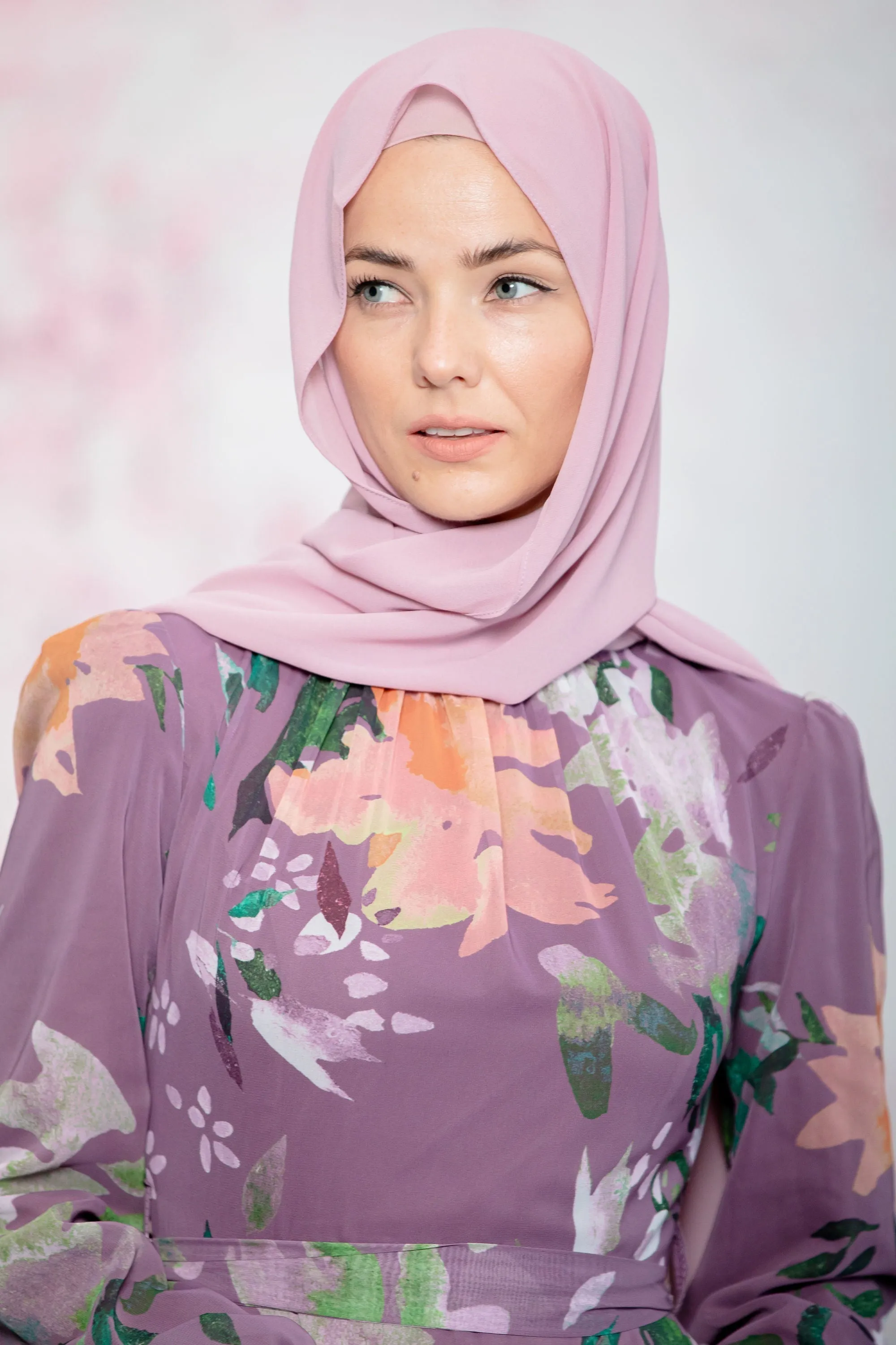 Lilac Chiffon Hijab