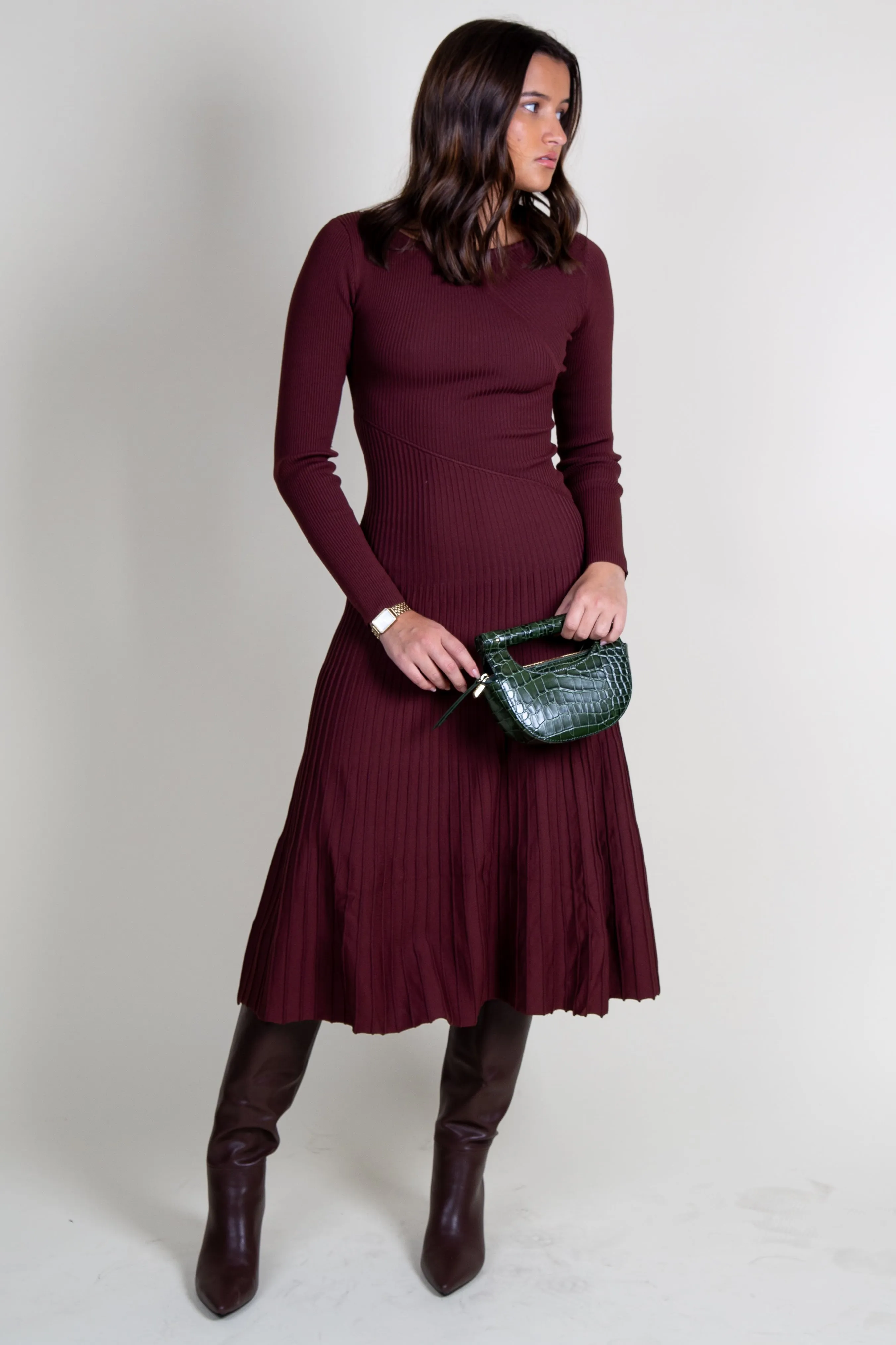 LINE & DOT | Chera Dress - Chocolate