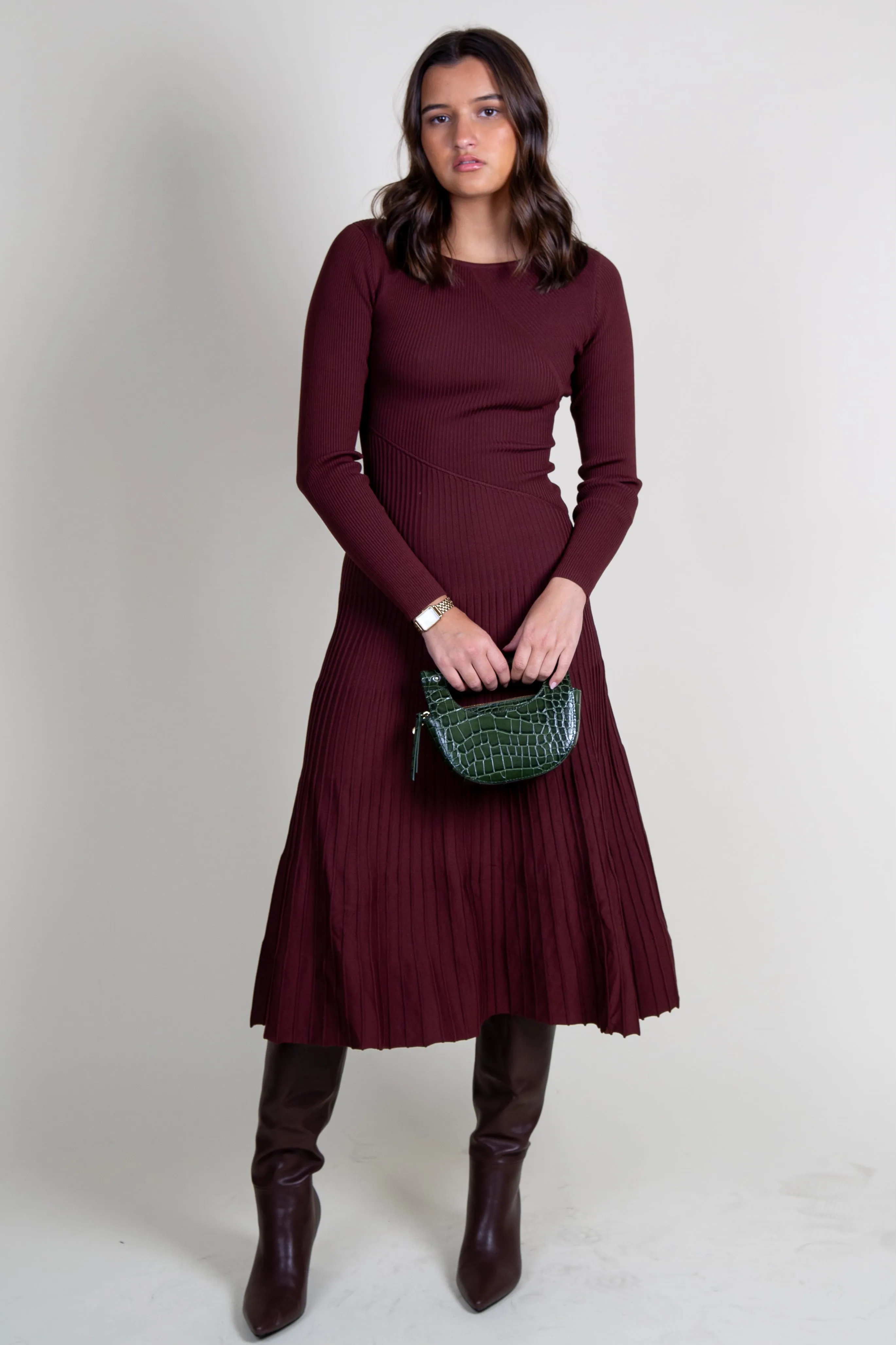 LINE & DOT | Chera Dress - Chocolate