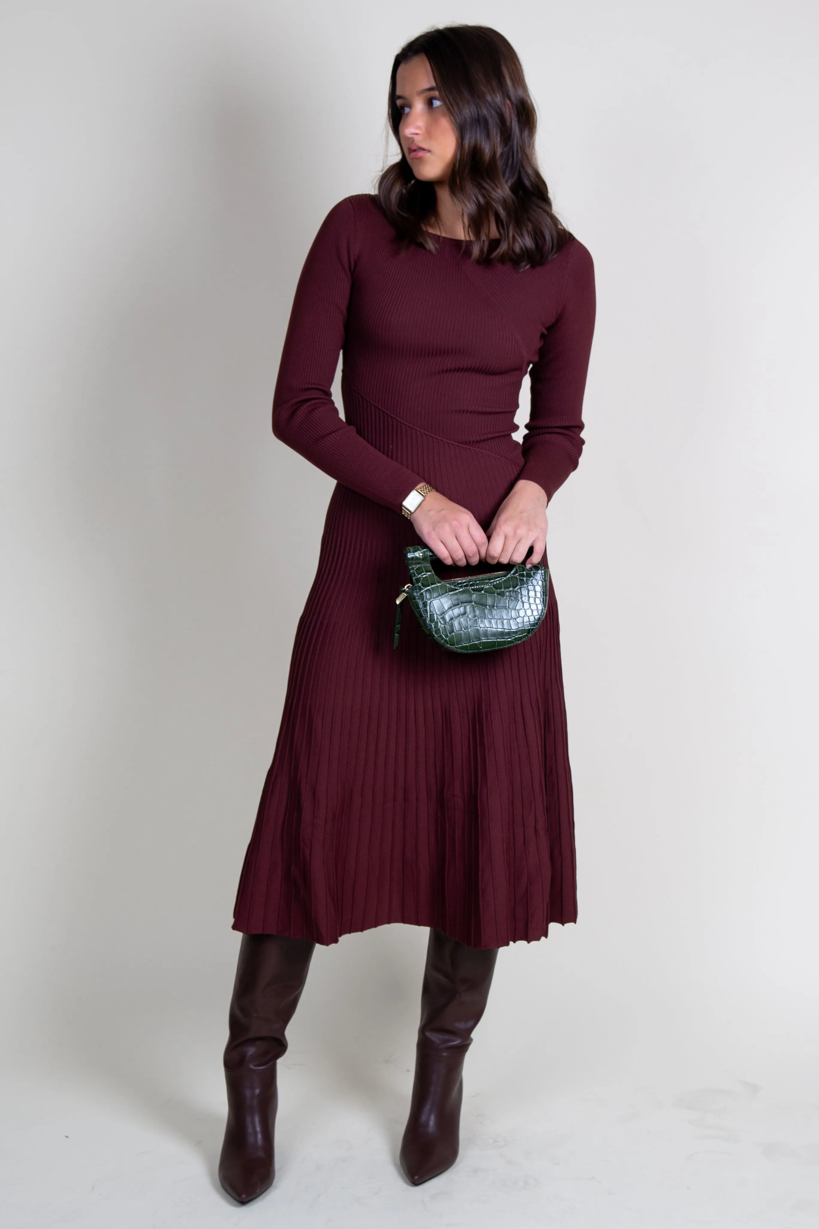 LINE & DOT | Chera Dress - Chocolate