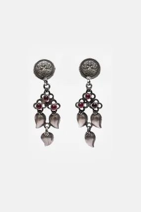 Lotus Motif Kairi Hanging Earrings