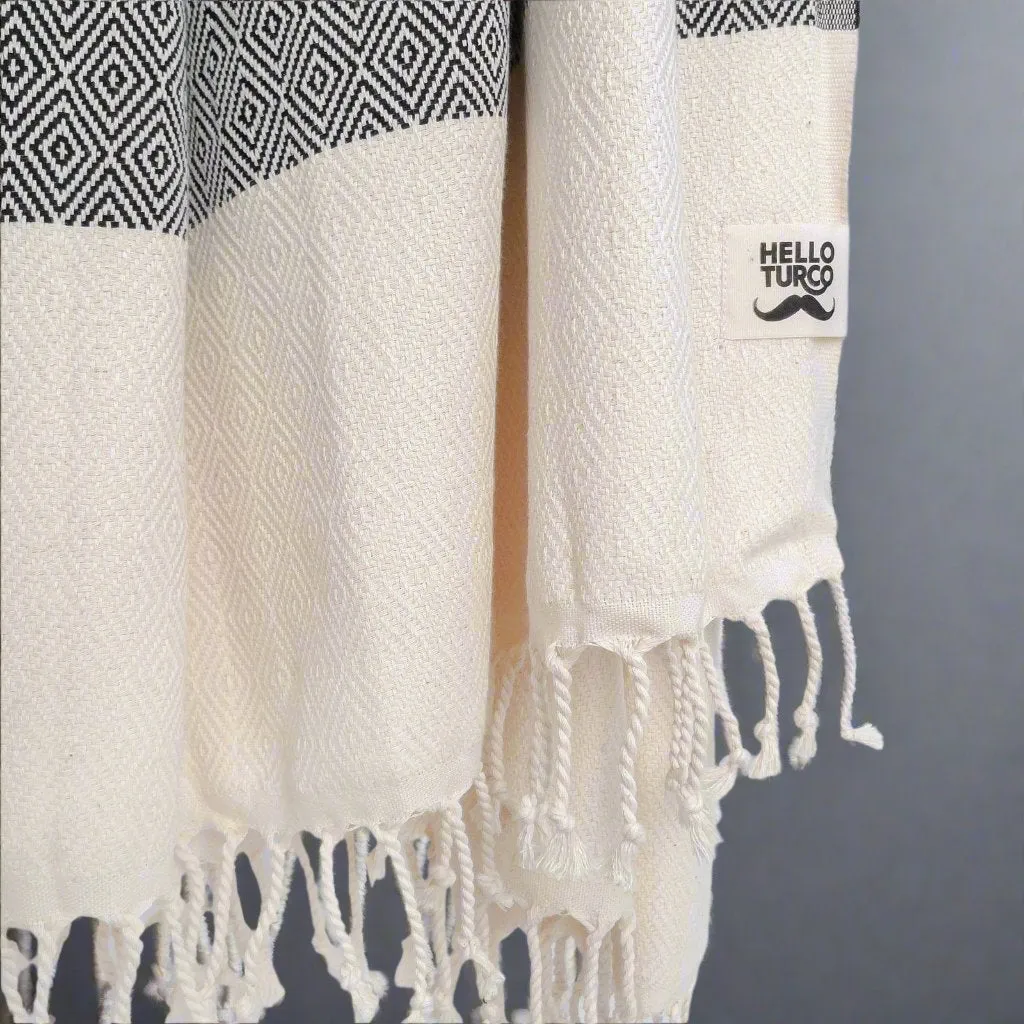 Luxurious Handwoven Turkish Towel – Organic Cotton, Hypoallergenic & Eco-Friendly