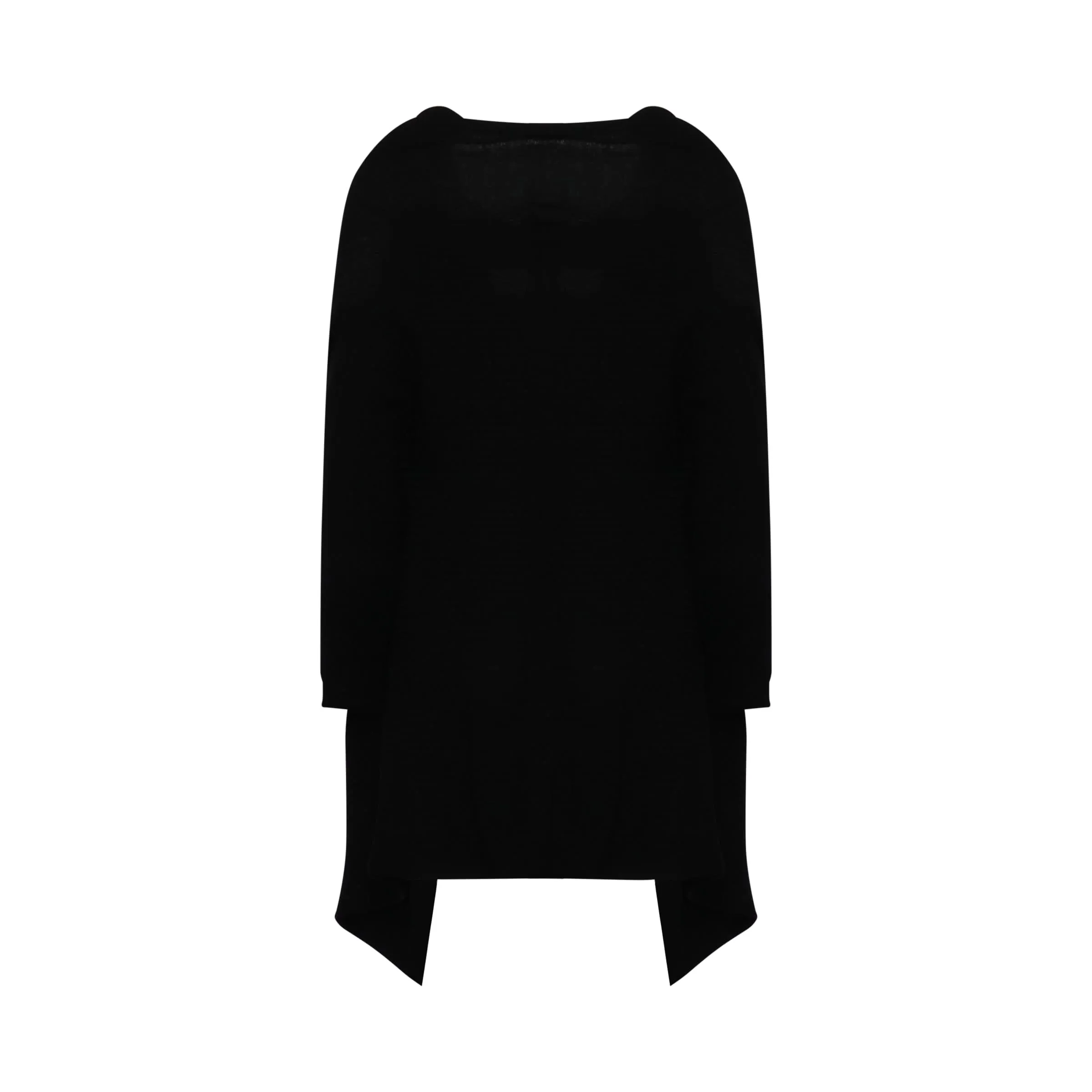 Medium Wrap Knit Cardigan in Black