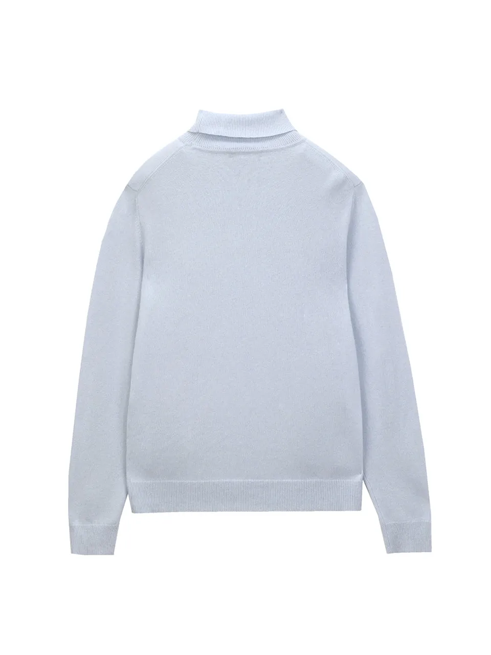 Men Turtleneck Sweater_Baby Blue