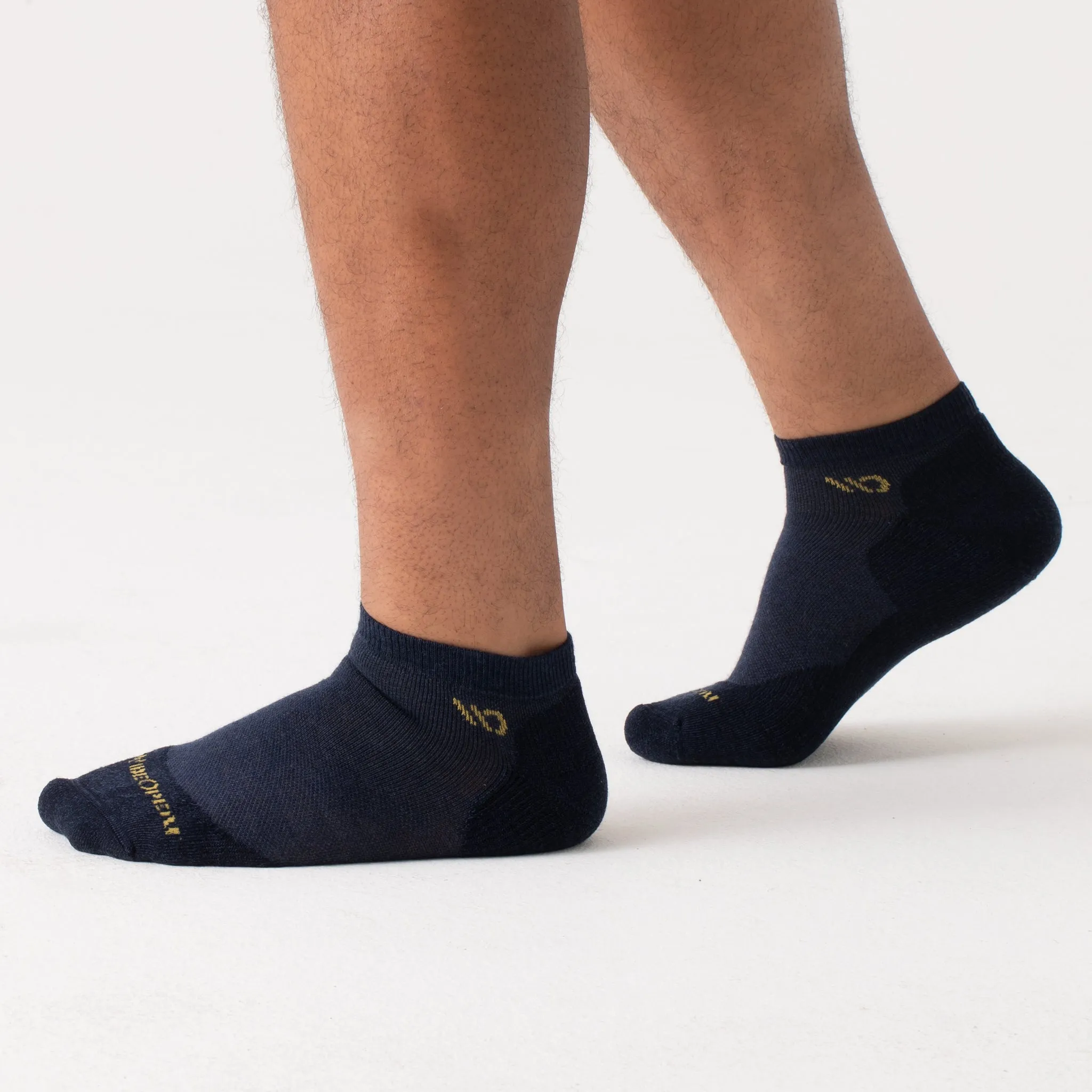 Men's Solid Midweight No Show Sock