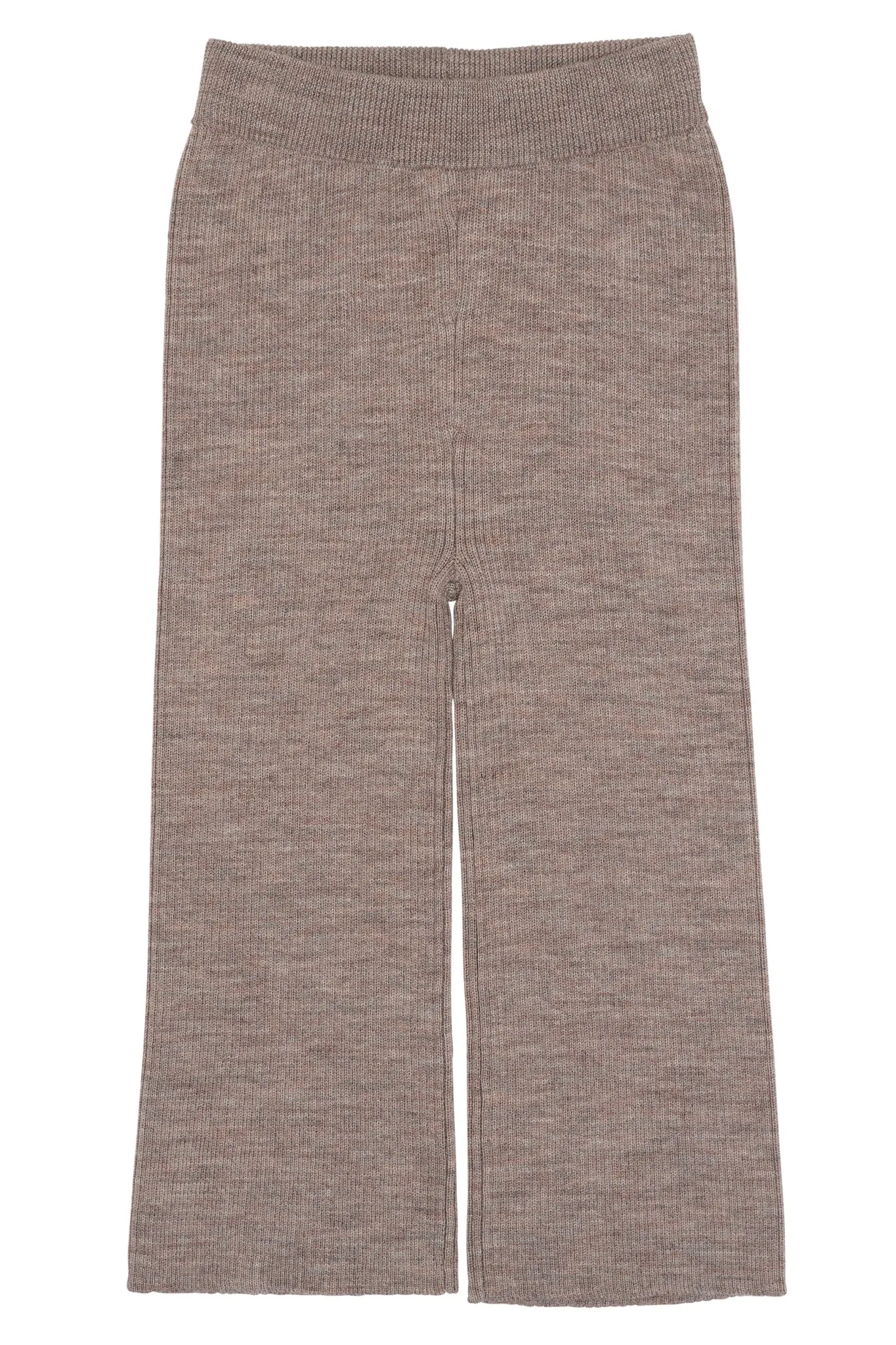 MERINO WIDE RIB PANTS - NATURAL MELANGE