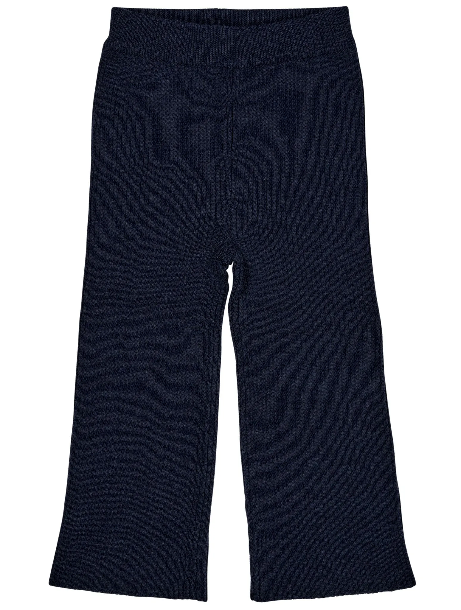 MERINO WIDE RIB PANTS - NAVY