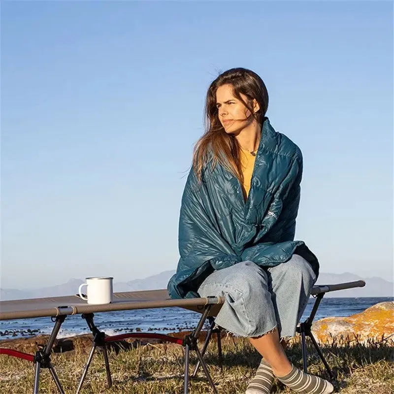 Multi-functional Down Outdoor Blanket Shawl US