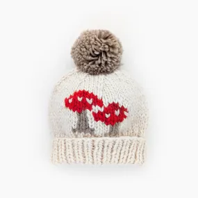 Mushroom Natural Beanie Hat for Baby, Kids & Adults