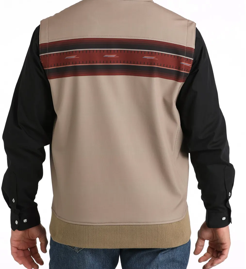 MWV1545004-Cinch Men's Bonded Vest - Khaki