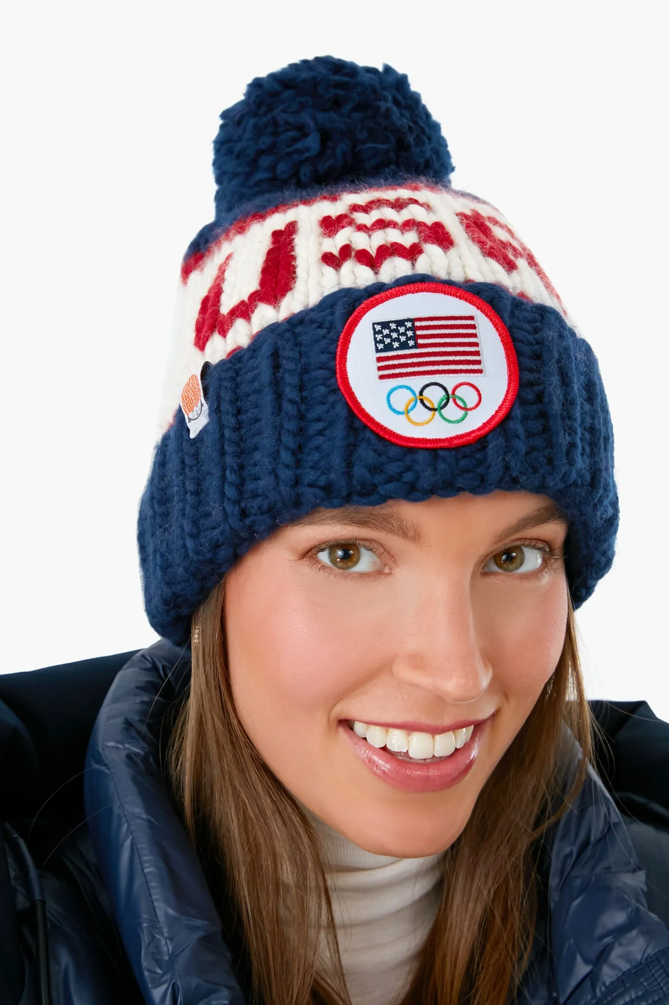 Navy Team USA Beanie