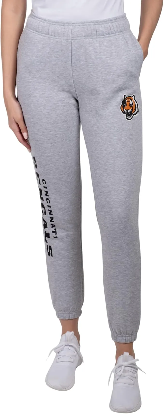 NFL Official Women's Super Soft Fleece Jogger Sweatpants|Cincinnati Bengals