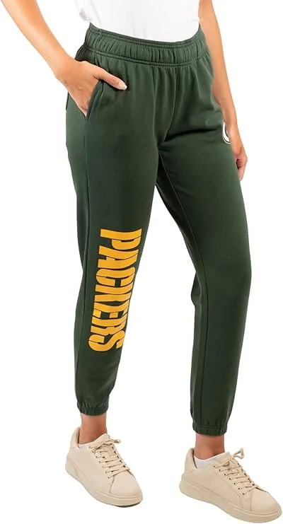 NFL Official Women's Super Soft Fleece Jogger Sweatpants|Green Bay Packers