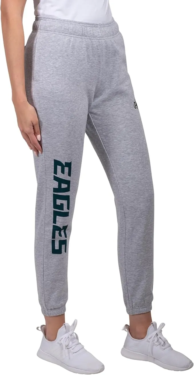 NFL Official Women's Super Soft Fleece Jogger Sweatpants|Philadelphia Eagles