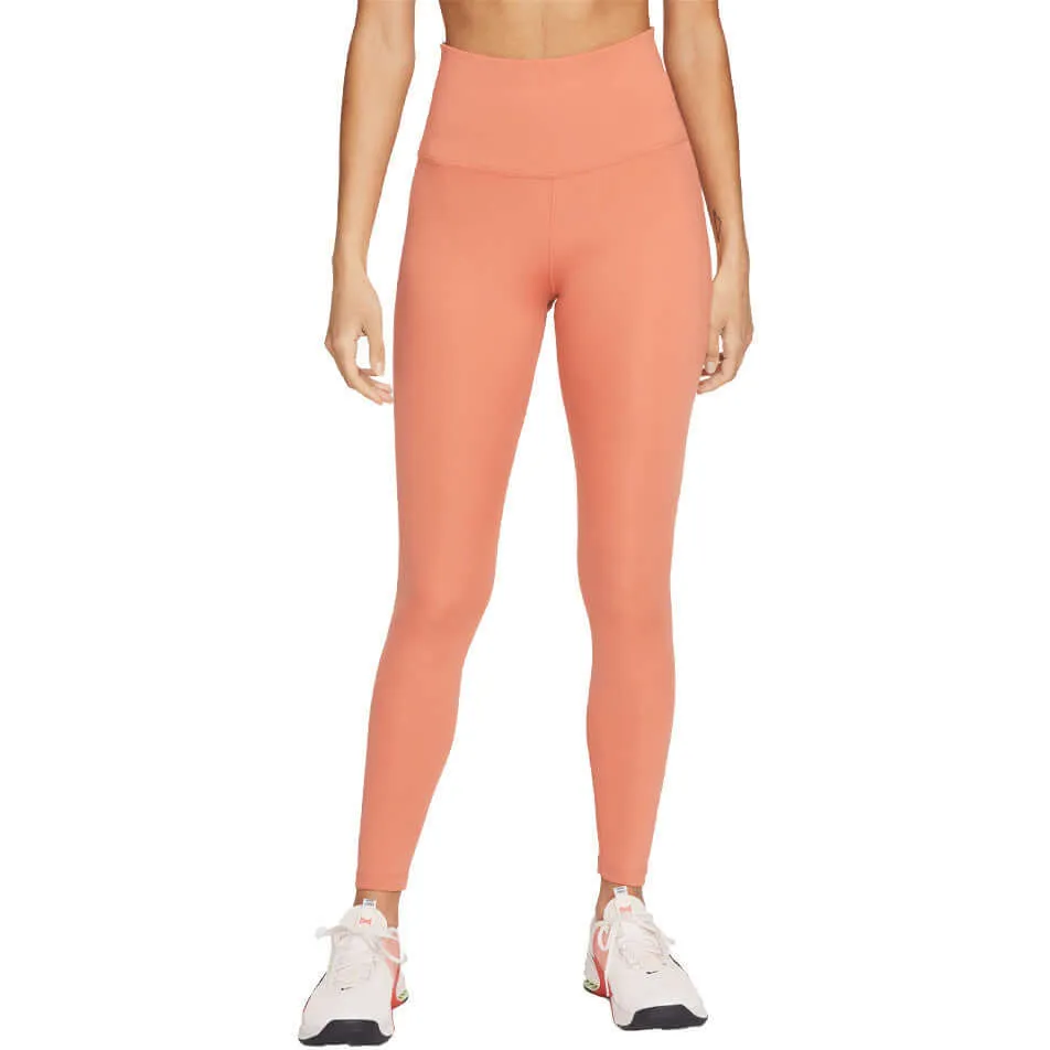 Nike Women's High Rise One Leggings - Peach