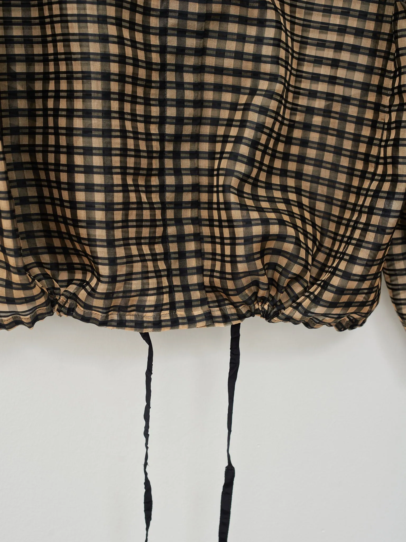 Organza Bomber Jacket - Vichy Check