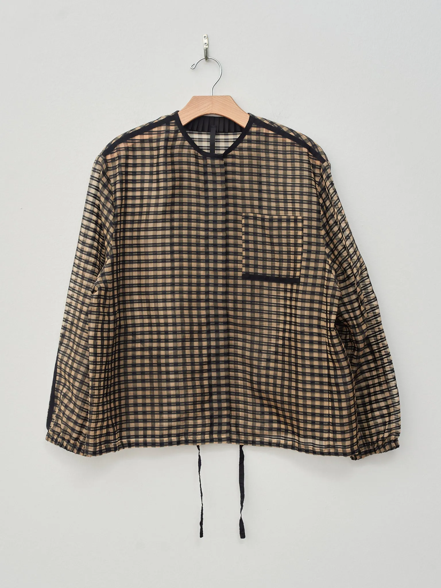 Organza Bomber Jacket - Vichy Check