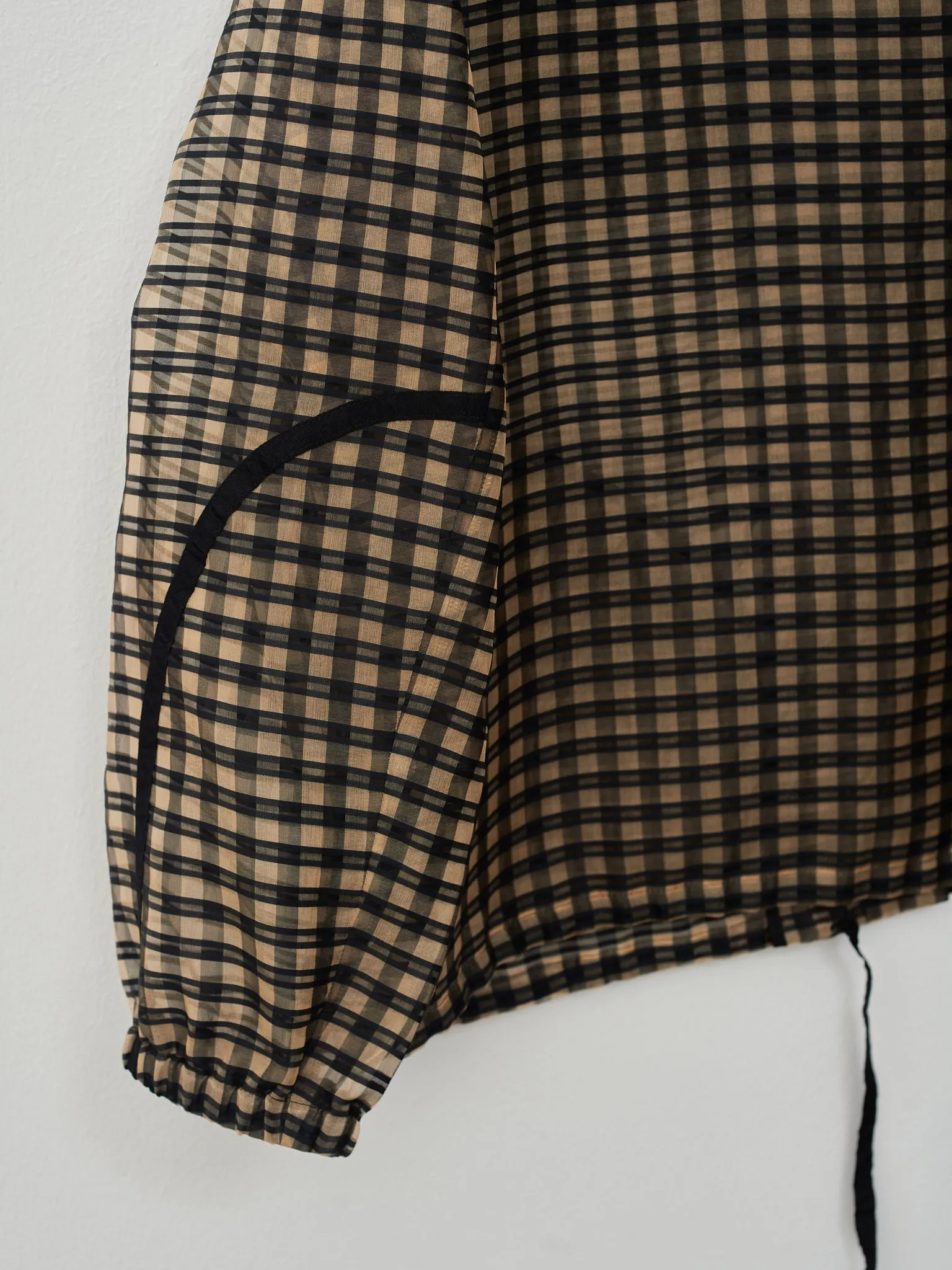 Organza Bomber Jacket - Vichy Check