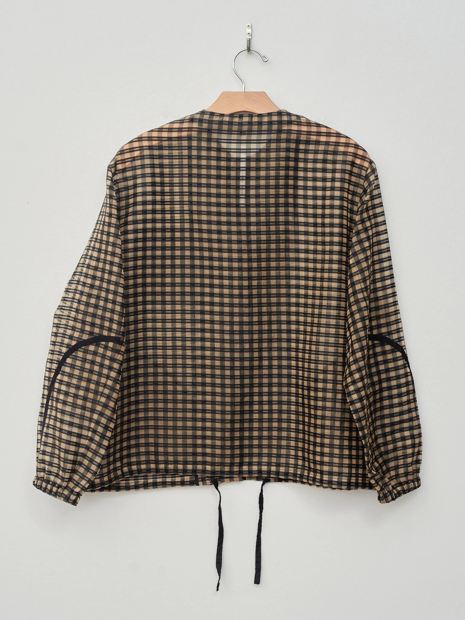 Organza Bomber Jacket - Vichy Check