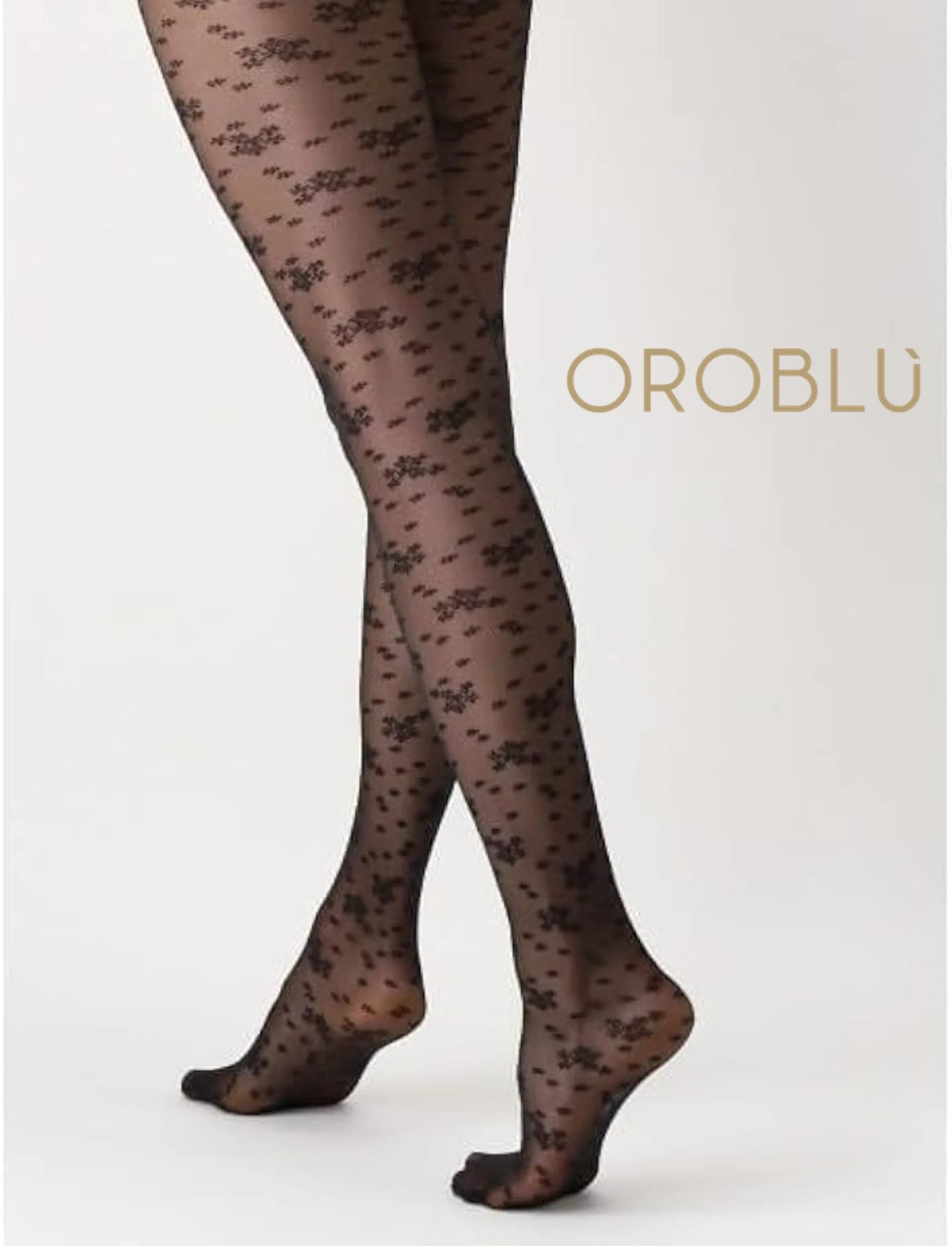 Oroblu Clearance Blossom Tights Black