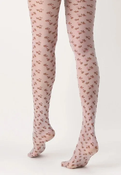 Oroblu Clearance Blossom Tights Crystal Pink