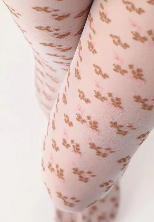 Oroblu Clearance Blossom Tights Crystal Pink