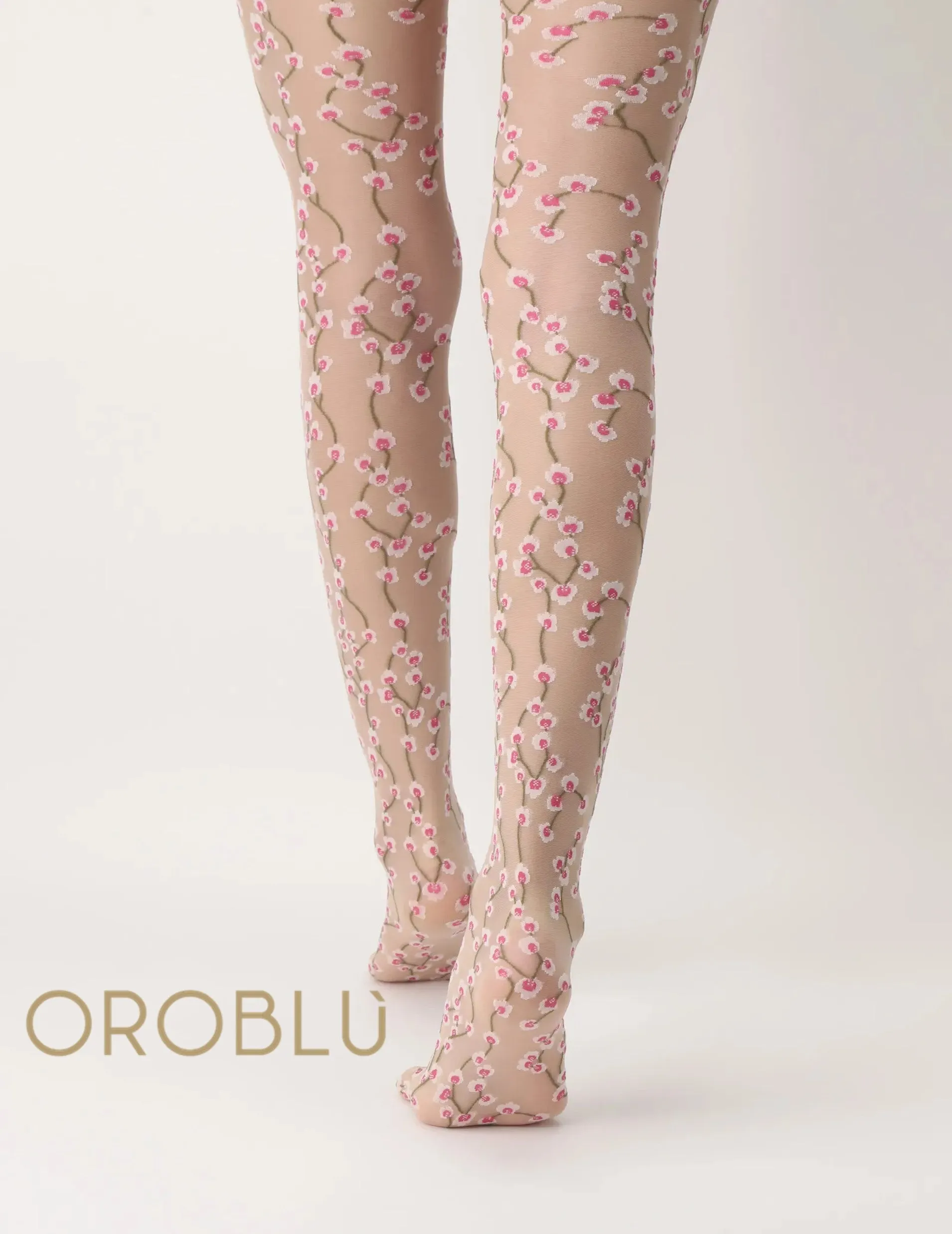 Oroblu Clearance Flowers Tights Cosmetic