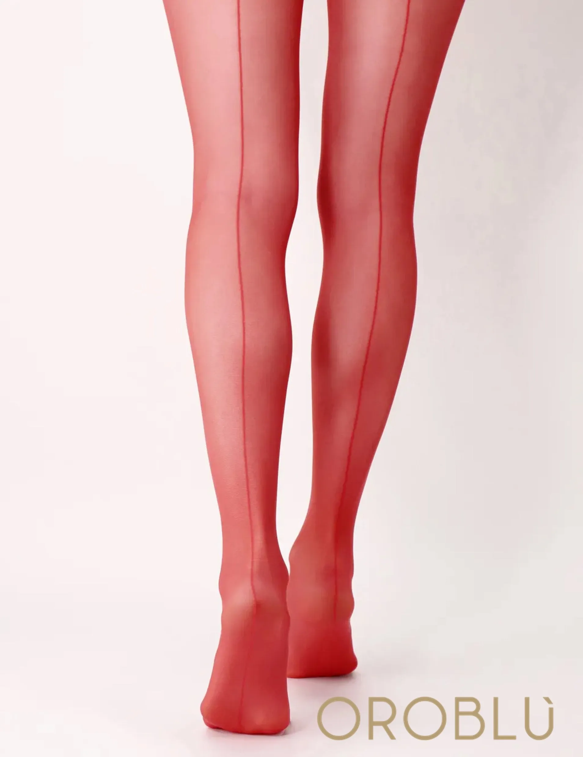 Oroblu Clearance Shock Up Line Tights Red