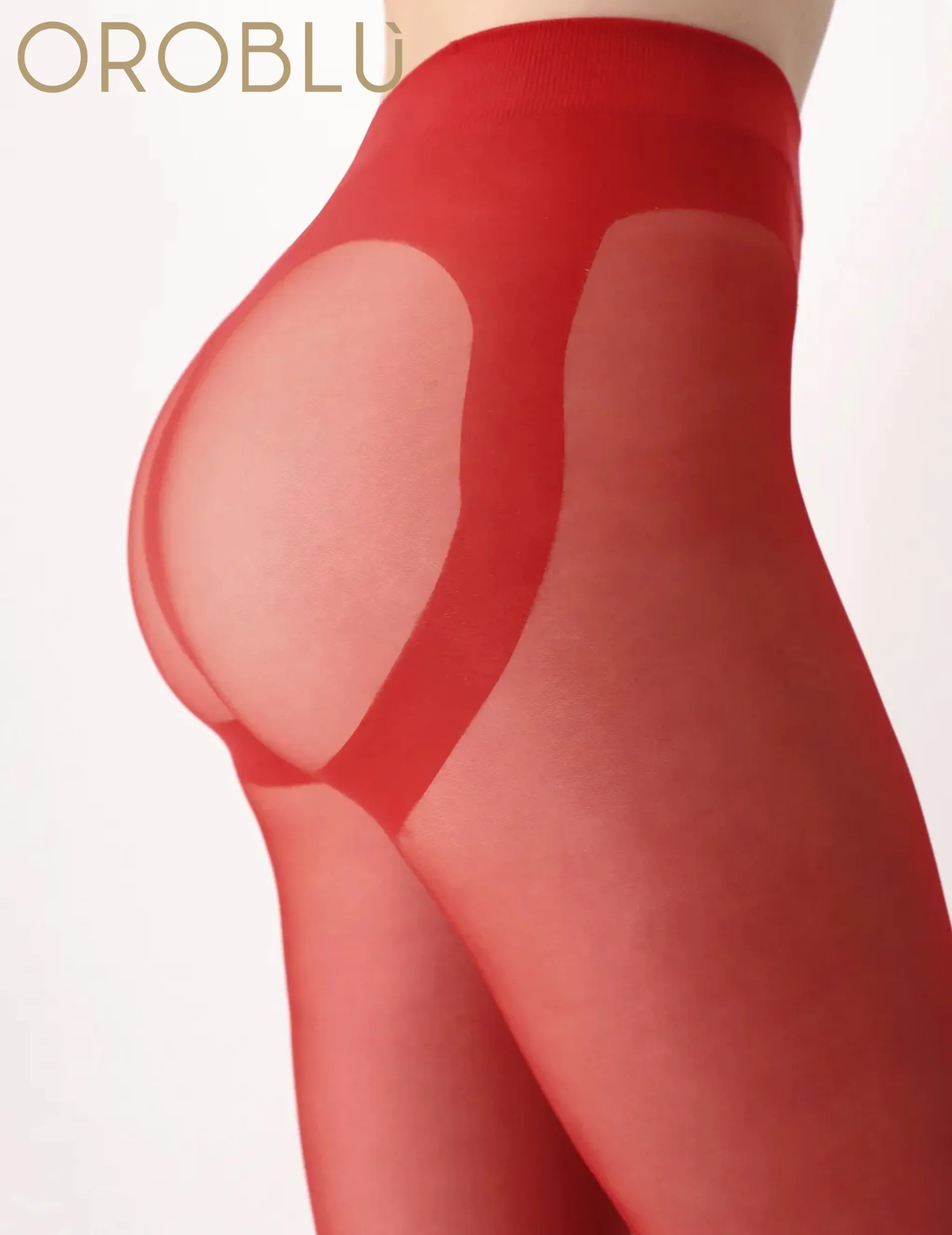 Oroblu Clearance Shock Up Line Tights Red