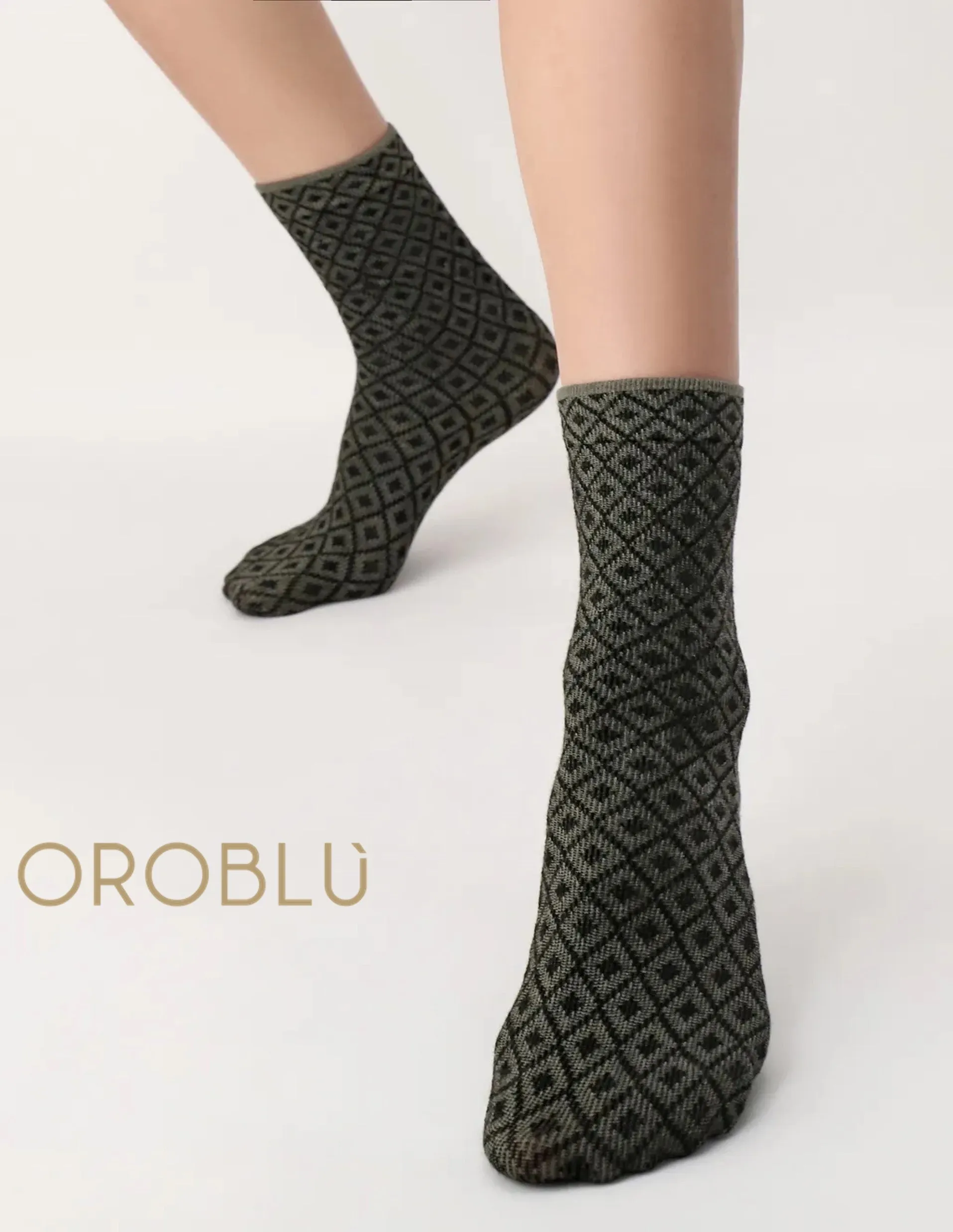 Oroblu Double Fantasy Socks Miltary (Twin Pack)