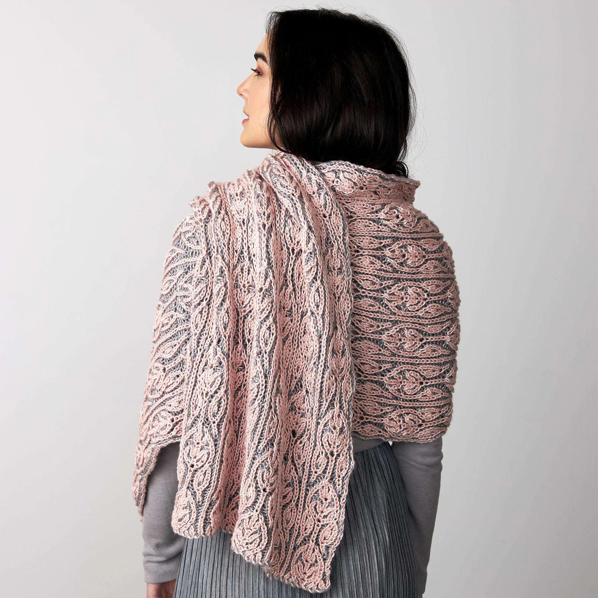 Patons Allan Gardens Knit Brioche Shawl