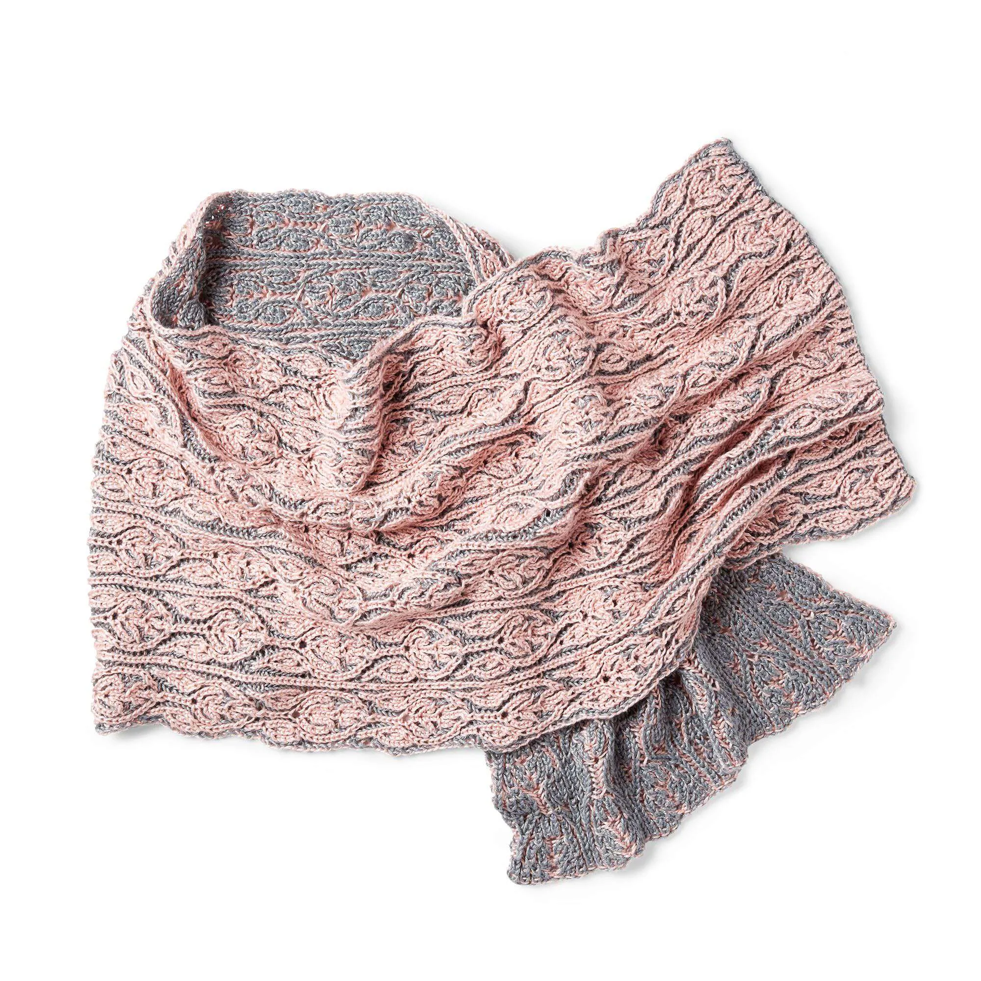 Patons Allan Gardens Knit Brioche Shawl