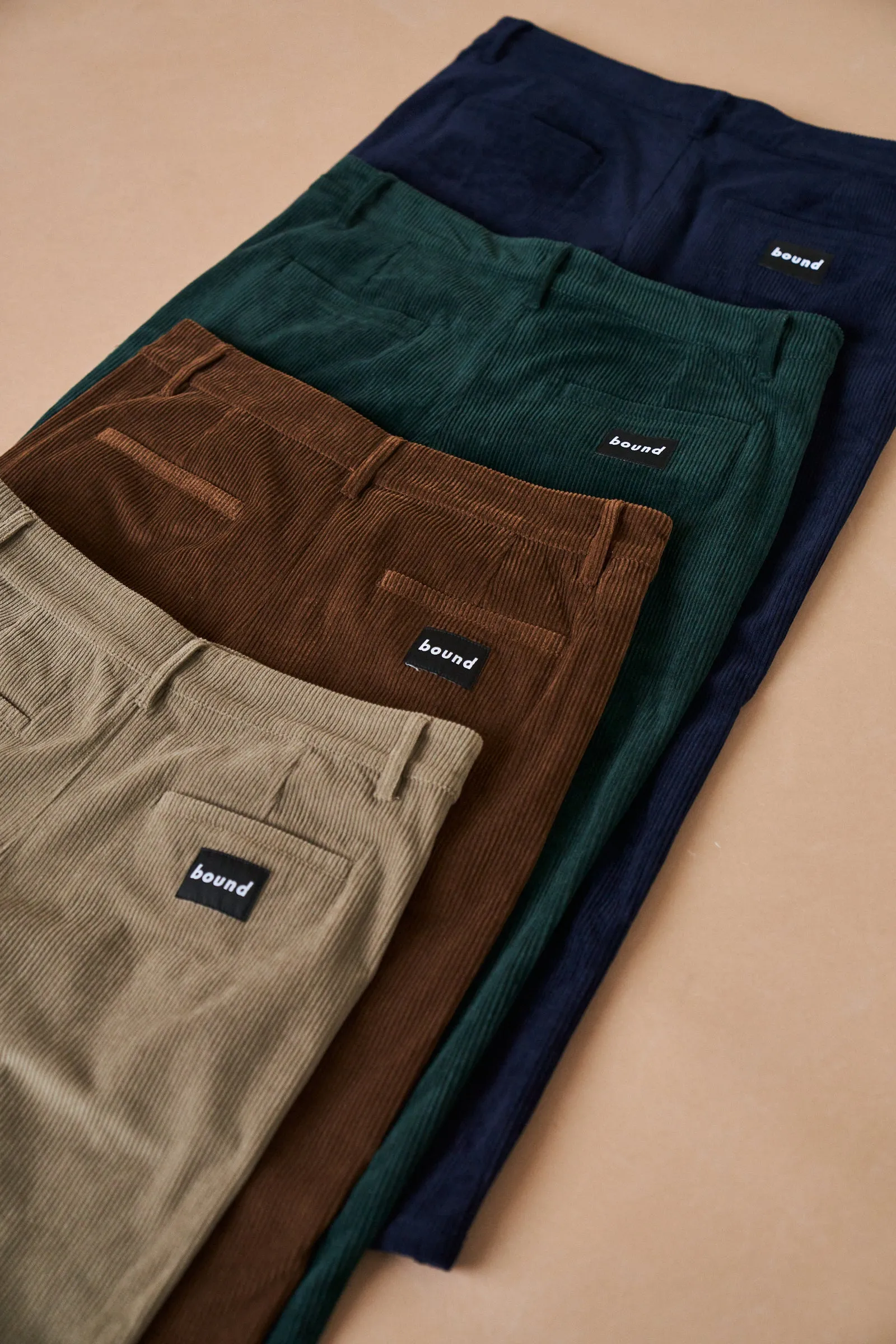 PINE GREEN CORDUROY TROUSERS