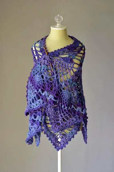 Pineapple Peacock Shawl