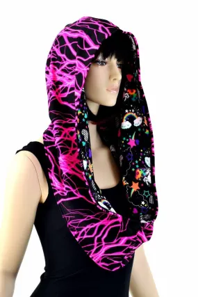 Pink Lightning & Unicorns and Rainbows Infinity Festival Hood