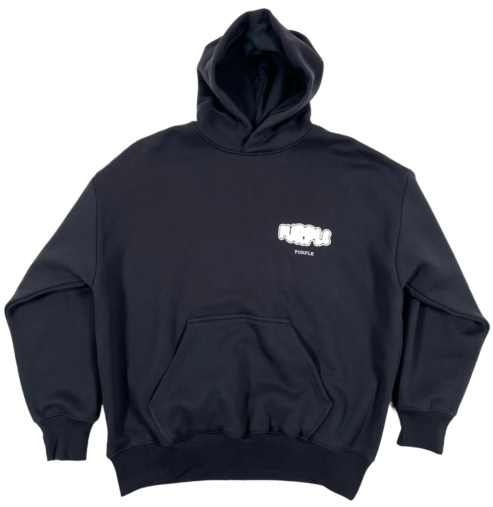 Print Logo Po Hoodie (Black) - P401-HBBJ123