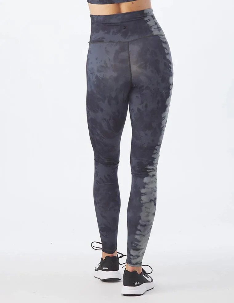 Pure Legging, Black/Oatmilk Tie Dye