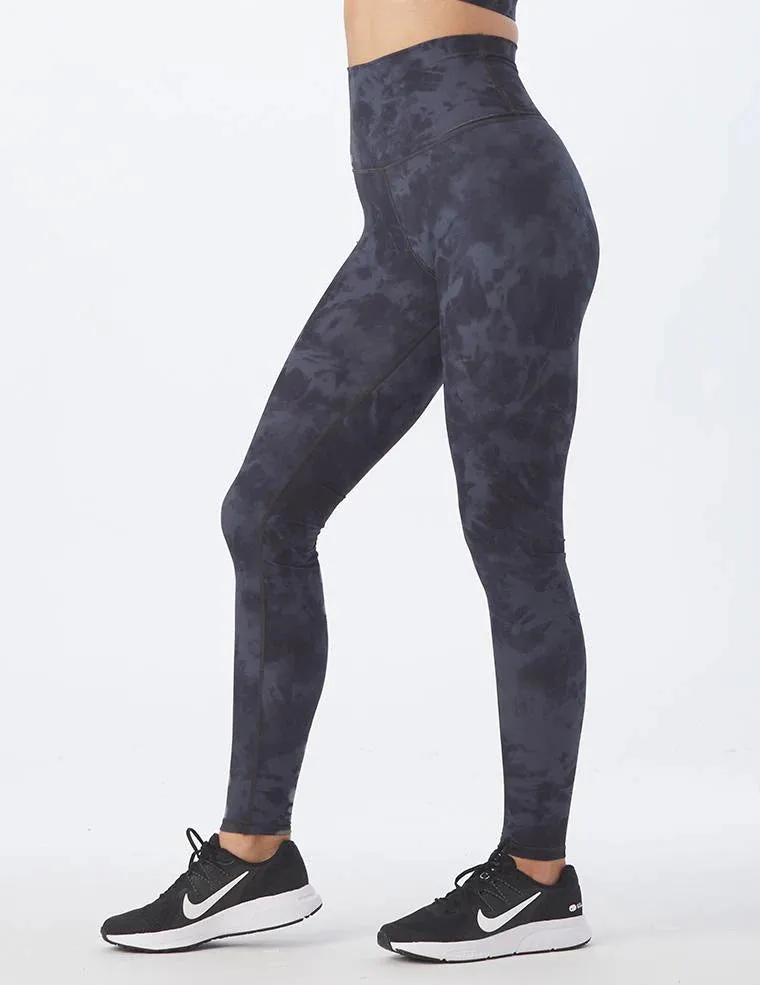 Pure Legging, Black/Oatmilk Tie Dye