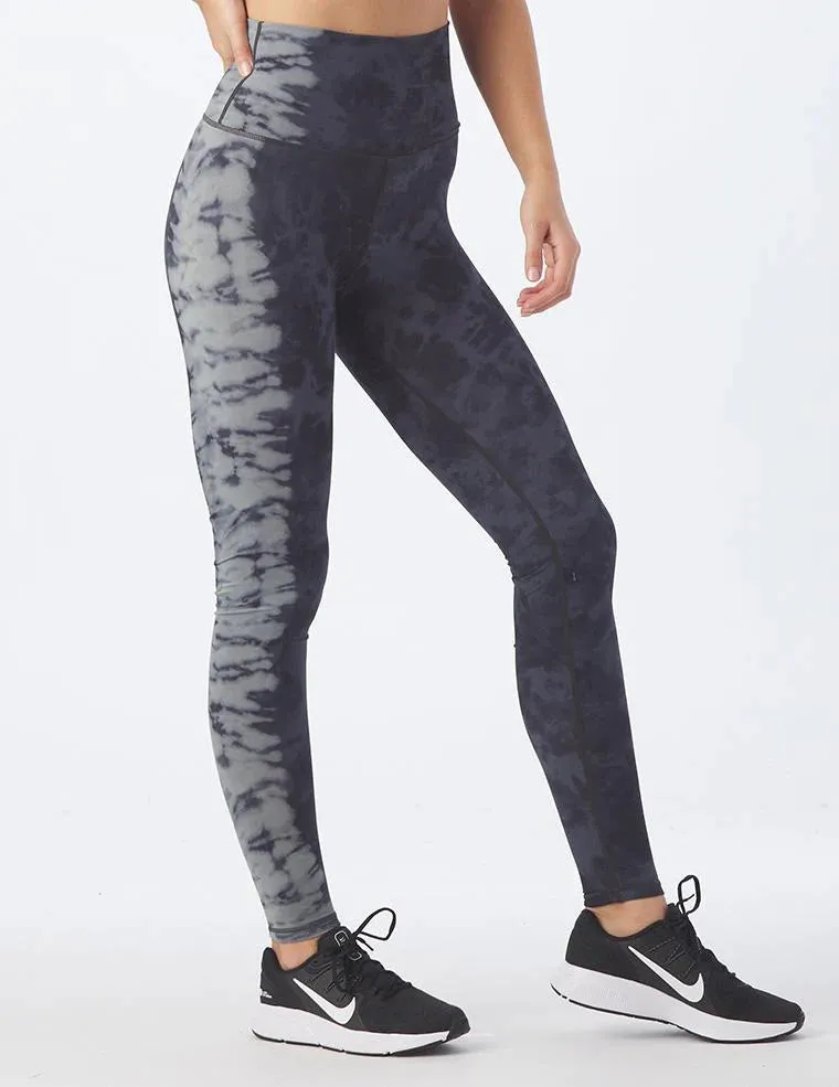 Pure Legging, Black/Oatmilk Tie Dye